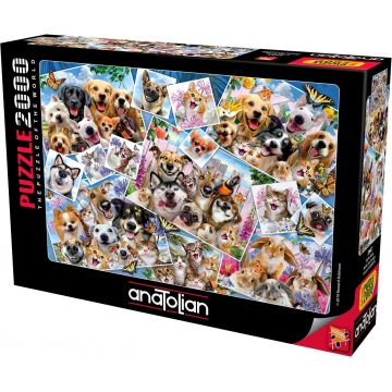 Puzzle Anatolian din 2000 de piese - Selfie Pet Collage