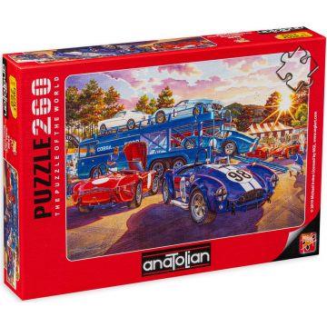 Puzzle Anatolian din 260 de piese - Masini de curse, Michael Irvine