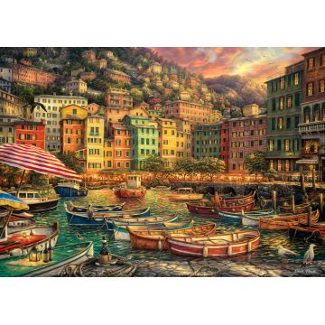 Puzzle Anatolian din 3000 de piese - Port in Italia