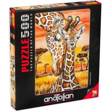 Puzzle Anatolian din 500 de piese - Girafa, Lynn Bean