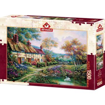 Puzzle Art Puzzle din 1500 de piese - Spring Garden, Carl Valente