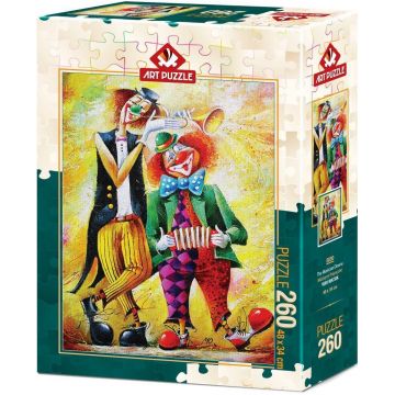 Puzzle Art Puzzle din 260 de piese - The Musician Clowns