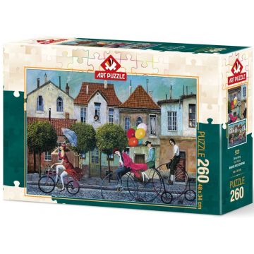 Puzzle Art Puzzle din 260 de piese - Unicycling