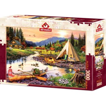 Puzzle Art Puzzle din 3000 de piese - Camping Friends