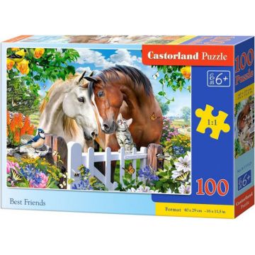 Puzzle Castorland din 100 de piese - Cei mai buni prieteni
