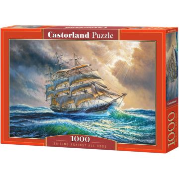 Puzzle Castorland din 1000 de piese - Navigand in ciuda sanselor