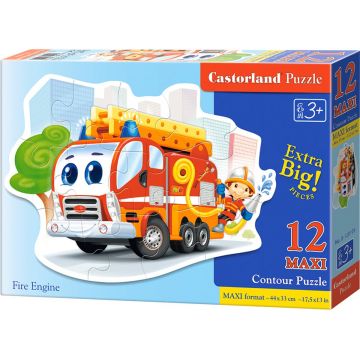 Puzzle Castorland din 12 XXL de piese - Camion de pompieri