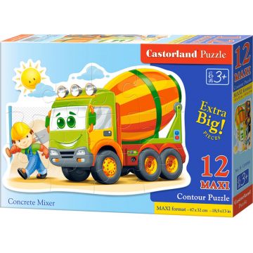 Puzzle Castorland din 12 XXL de piese - Malaxor de beton