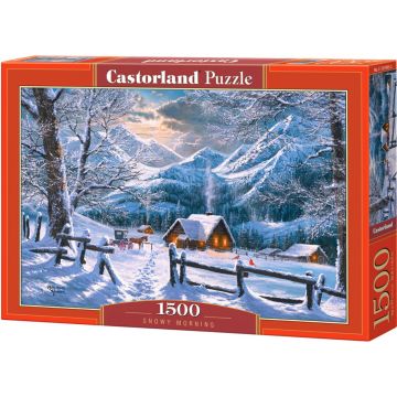 Puzzle Castorland din 1500 de piese - Snowy Morning