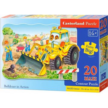 Puzzle Castorland din 20 XXL de piese - Buldozer in actiune