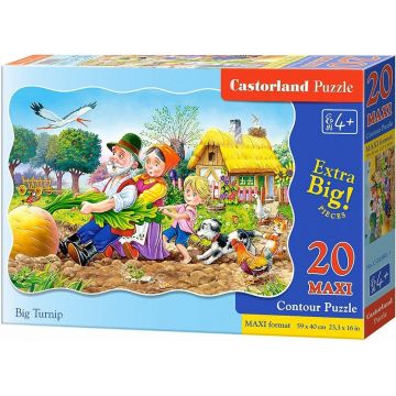 Puzzle Castorland din 20 XXL de piese - Bunicul scoate napul