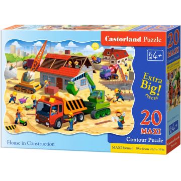 Puzzle Castorland din 20 XXL de piese - Casa in constructie