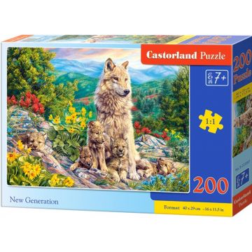 Puzzle Castorland din 200 de piese - Generatia noua