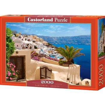 Puzzle Castorland din 2000 de piese - Santorini, Grecia