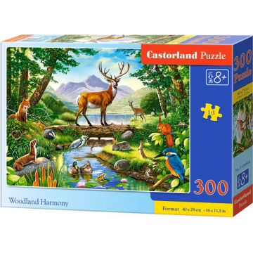 Puzzle Castorland din 300 de piese - Armonia padurii