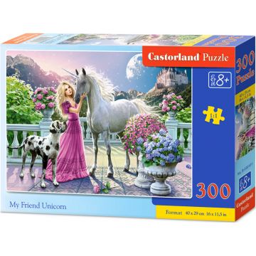 Puzzle Castorland din 300 de piese - Prietenul meu unicorn