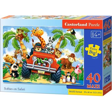Puzzle Castorland din 40 XXL de piese - Animale Safari