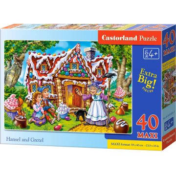 Puzzle Castorland din 40 XXL de piese - Hänsel si Gretel