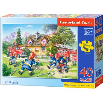 Puzzle Castorland din 40 XXL de piese - Pompieri
