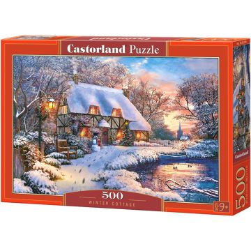 Puzzle Castorland din 500 de piese - Casa de iarna, Dominic Davison