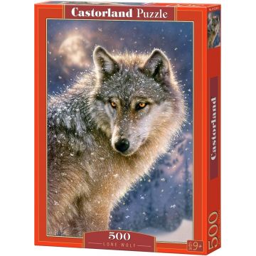 Puzzle Castorland din 500 de piese - Lup singuratic