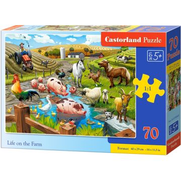 Puzzle Castorland din 70 de piese - Viata la ferma