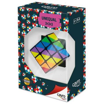 Puzzle cub magic Cayro - Unequal, 3 x 3 x 3 cm (sortiment)