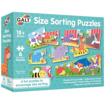 Puzzle de sortat Galt - Care animal este mau mare?