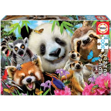 Puzzle Educa de 300 piese - Black-eyed friends selfie