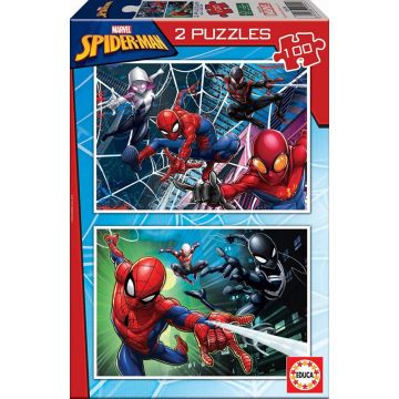 Puzzle Educa din 2 x 100 de piese - Spider-man