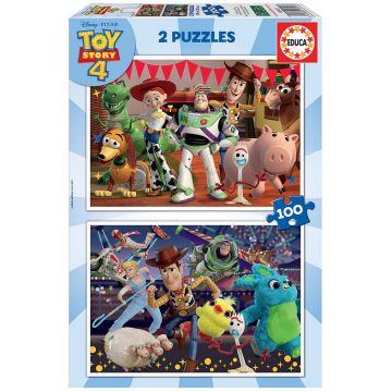 Puzzle Educa din 2 x 100 de piese - Toy Story 4