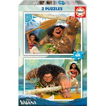 Puzzle Educa din 2 x 48 de piese - Vaiana