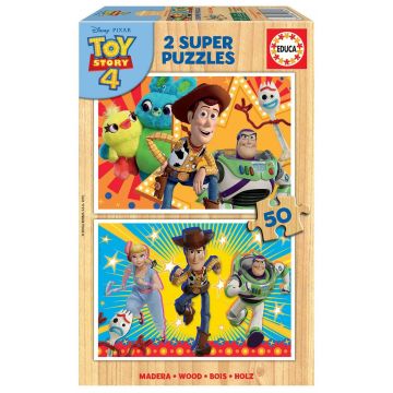 Puzzle Educa din 2 x 50 de piese - Toy Story 4