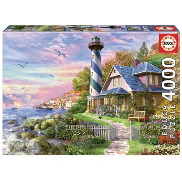 Puzzle Educa din 4000 de piese - Farul in Rock Bay