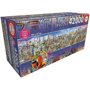 Puzzle Educa din 42 000 de piese - Around The World