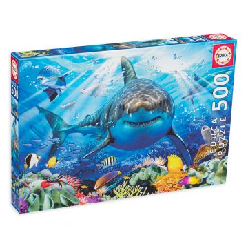 Puzzle Educa din 500 de piese - Great White Shark