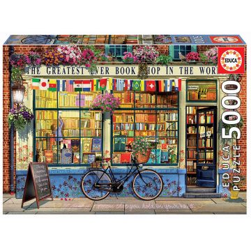 Puzzle Educa din 5000 de piese - Greatest Book Shop in the World