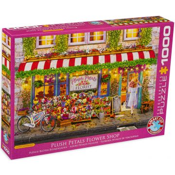 Puzzle Eurographics din 1000 de piese - Favorite Pastimes Plush Petals Florist