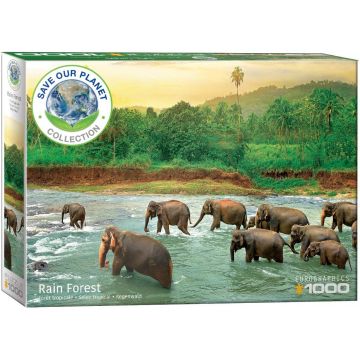 Puzzle Eurographics din 1000 de piese - Padurea tropicala