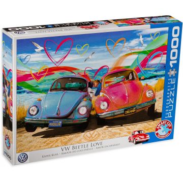 Puzzle Eurographics din 1000 de piese - The VW Groovy Collection VW Beetle Love