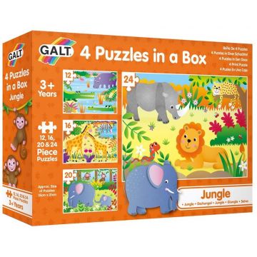 Puzzle Galt Toys 4 in 1 - Jungla