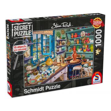 Puzzle-ghicitoare Schmidt din 1000 de piese - Atelierul artistului, Steve Reid
