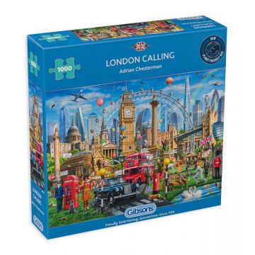 Puzzle Gibsons din 1000 de piese - London Calling,  Adrian Chesterman