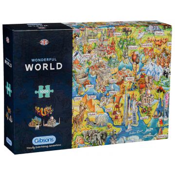 Puzzle Gibsons din 1000 de piese - Wonderful World