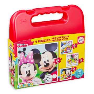 Puzzle in cutie  Educa 4 in 1 -Mickey Mouse Club House