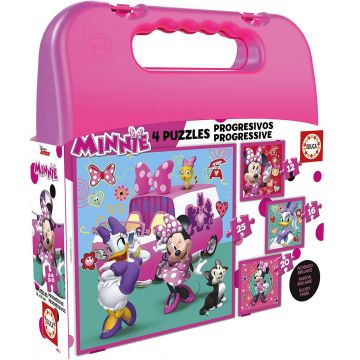 Puzzle in cutie  Educa 4 in 1 -Minnie and friends
