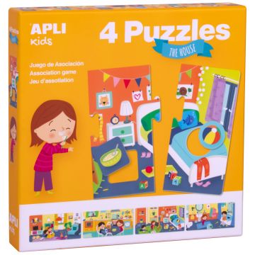 Puzzle-joc de asociere APLI - In casa