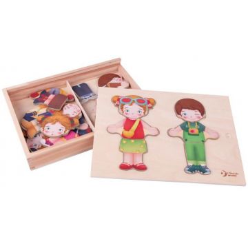 Puzzle-joc din lemn Classic World - Imbraca-ma