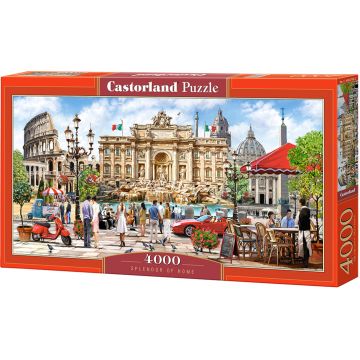 Puzzle panoramic Castorland din 4000 de piese - Frumusetea Romei
