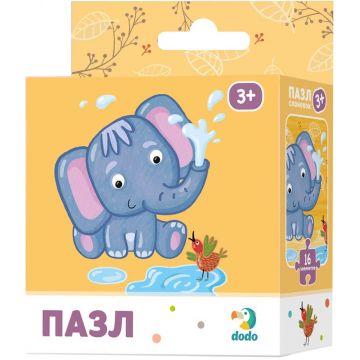 Puzzle pentru copii Dodo de 16 piese - Elefant